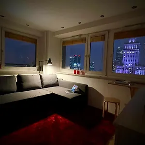 Super Red Centrum View In Town 2x Metro Fast Wifi 300 Mbs Netflix Appletv Smarttv Spotify Panorama Miasta Warszawa